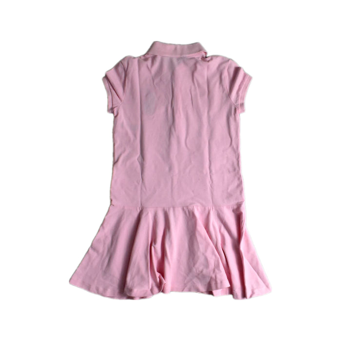 A Pink Short Sleeve Dresses from Polo Ralph Lauren in size 8Y for girl. (Back View)