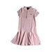A Pink Short Sleeve Dresses from Polo Ralph Lauren in size 7Y for girl. (Front View)