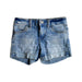 A Blue Shorts from Levi's in size 5T for girl. (Front View)