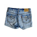 A Blue Shorts from Levi's in size 5T for girl. (Back View)