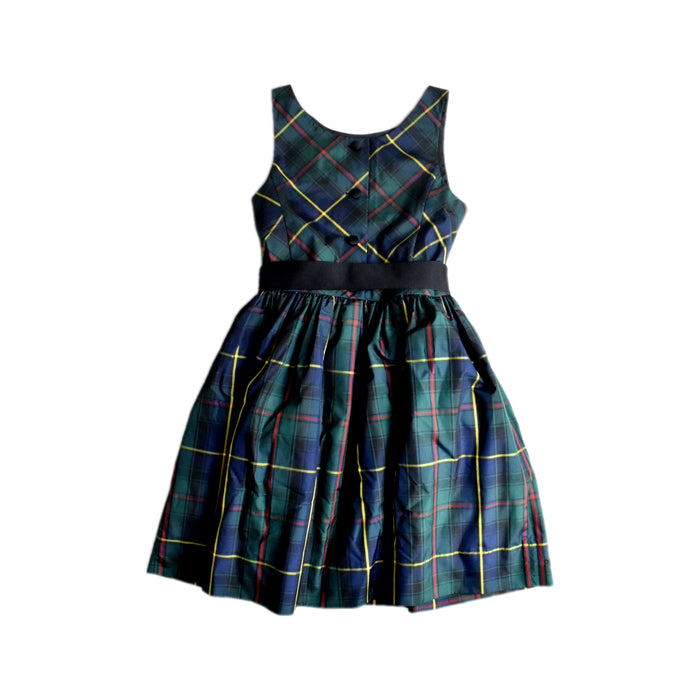 A Navy Sleeveless Dresses from Polo Ralph Lauren in size 8Y for girl. (Back View)