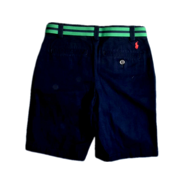 A Navy Shorts from Polo Ralph Lauren in size 6T for boy. (Back View)