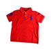A Red Short Sleeve Polos from Polo Ralph Lauren in size 7Y for boy. (Front View)
