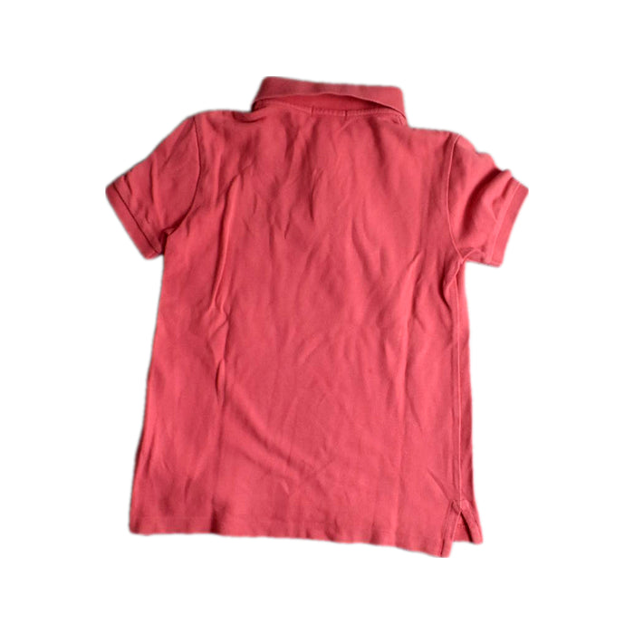 A Pink Short Sleeve Polos from Polo Ralph Lauren in size 7Y for boy. (Back View)