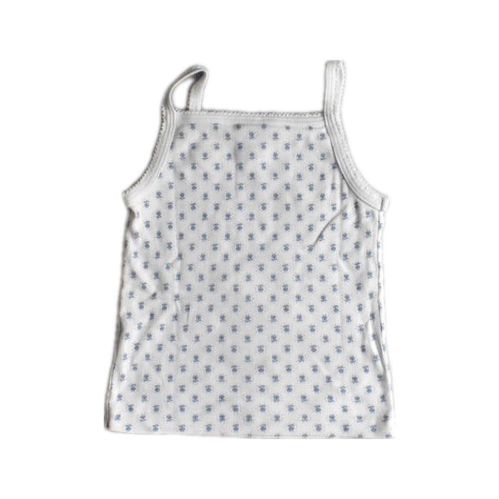 A White Sleeveless Tops from Petit Bateau in size 2T for girl. (Back View)