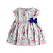 A White Short Sleeve Dresses from Petit Bateau in size 12-18M for girl. (Front View)