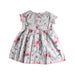 A White Short Sleeve Dresses from Petit Bateau in size 12-18M for girl. (Back View)