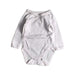 A White Long Sleeve Bodysuits from Petit Bateau in size 0-3M for girl. (Front View)