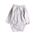 A White Long Sleeve Bodysuits from Petit Bateau in size 0-3M for girl. (Back View)