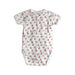 A White Short Sleeve Bodysuits from Petit Bateau in size 0-3M for girl. (Back View)