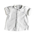 A White Short Sleeve Shirts from Cyrillus in size 3-6M for boy. (Front View)