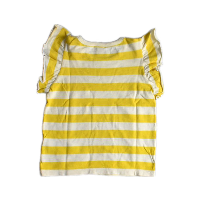 A White Short Sleeve Tops from Petit Bateau in size 4T for girl. (Back View)