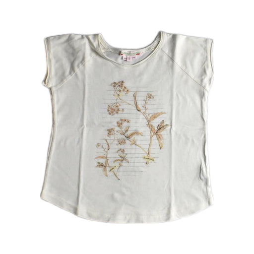 A White Short Sleeve Tops from Bonpoint in size 3T for girl. (Front View)