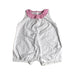 A White Sleeveless Rompers from Jacadi in size 3-6M for girl. (Front View)