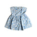 A Blue Sleeveless Dresses from Petit Bateau in size 12-18M for girl. (Front View)