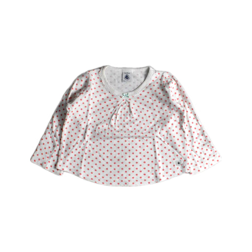 A White Long Sleeve Tops from Petit Bateau in size 2T for girl. (Front View)