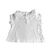 A White Sleeveless Tops from Petit Bateau in size 3-6M for girl. (Front View)