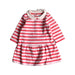 A Red Long Sleeve Dresses from Petit Bateau in size 3-6M for girl. (Front View)
