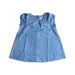 A Blue Sleeveless Tops from Petit Bateau in size 3-6M for girl. (Front View)