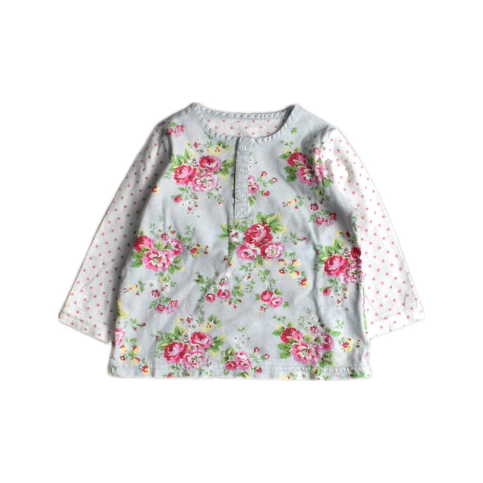 A Pink Long Sleeve Tops from Cath Kidston in size 3-6M for girl. (Front View)