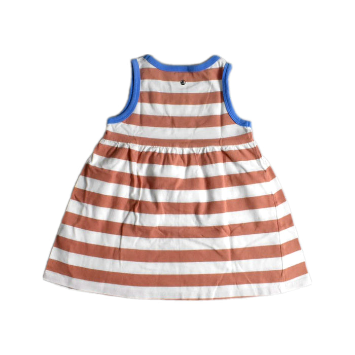 A White Sleeveless Dresses from Petit Bateau in size 2T for girl. (Back View)