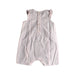 A White Sleeveless Rompers from Bout'Chou in size 3-6M for girl. (Back View)