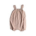 A Peach Sleeveless Rompers from Petit Bateau in size 12-18M for girl. (Front View)