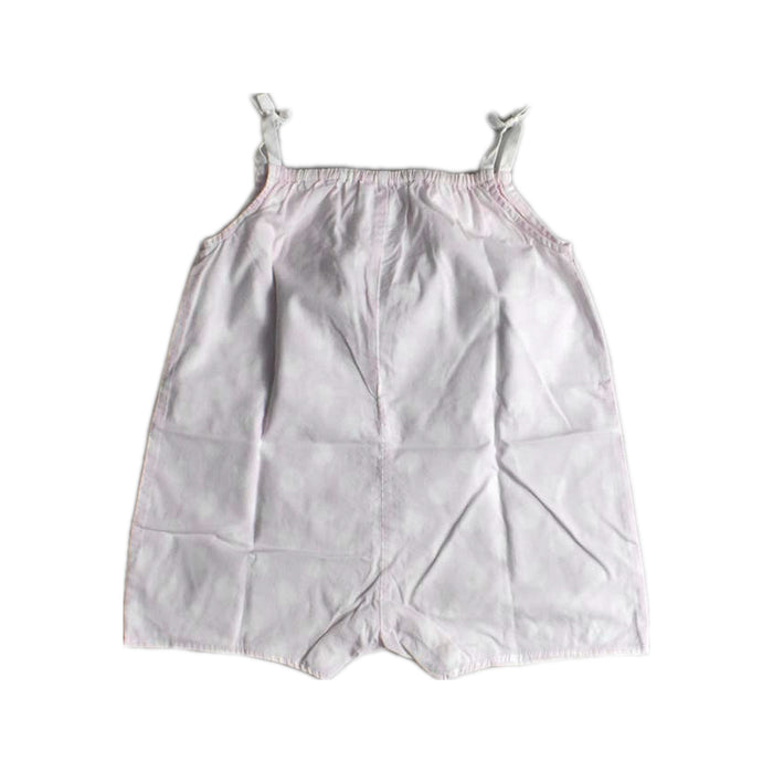 A White Sleeveless Rompers from Jacadi in size 12-18M for girl. (Back View)