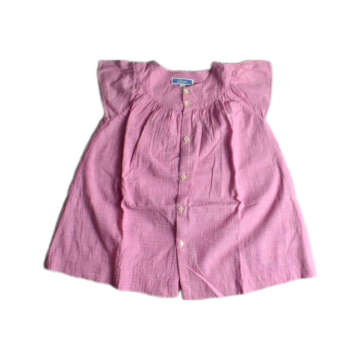 A Pink Sleeveless Shirts from Jacadi in size 12-18M for girl. (Front View)