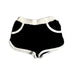 A Black Shorts from Petit Bateau in size 4T for girl. (Front View)