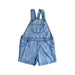 A Blue Overall Shorts from Bout'Chou in size 3T for neutral. (Front View)