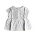A White Short Sleeve Shirts from Cyrillus in size 3T for girl. (Front View)