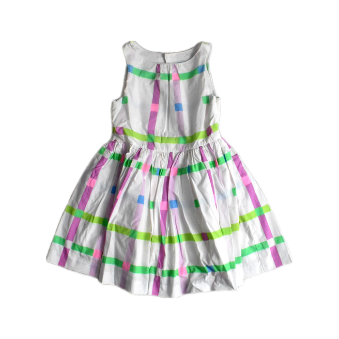 A Multicolour Sleeveless Dresses from Jacadi in size 3T for girl. (Front View)
