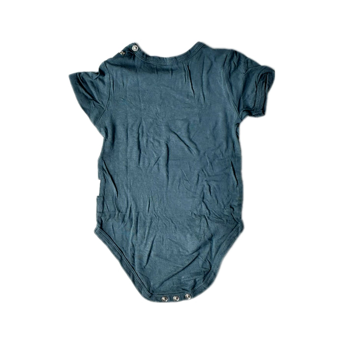 A Blue Short Sleeve Bodysuits from Raph and Remy in size 6-12M for neutral. (Back View)