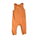 A Peach Long Overalls from Mori in size 6-12M for neutral. (Front View)
