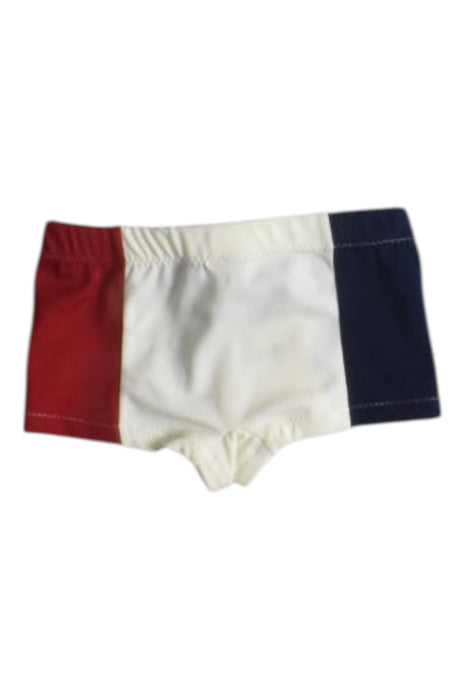 A Red Swim Shorts from Moncler in size 3-6M for boy. (Back View)