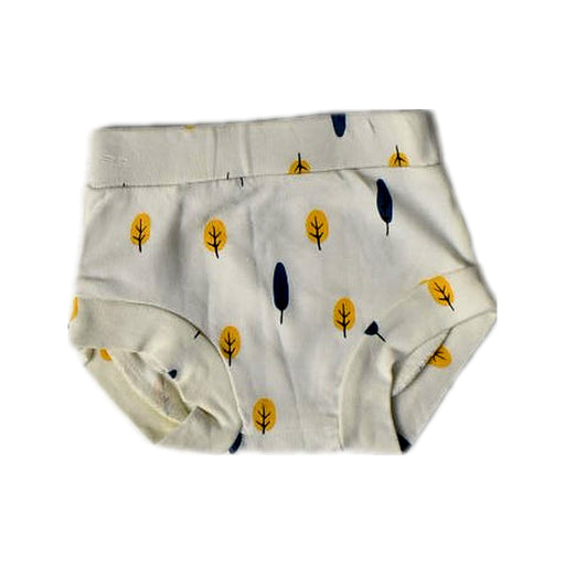 A White Underwear from Le Petit Society in size 0-3M for neutral. (Front View)