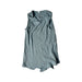 A Blue Sleeveless Rompers from Mori in size 6-12M for girl. (Front View)