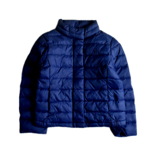 A Blue Puffer/Quilted Jackets from Polo Ralph Lauren in size 3T for neutral. (Front View)