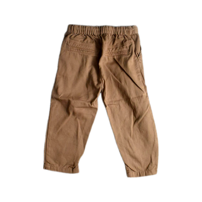 A Beige Casual Pants from Purebaby in size 18-24M for boy. (Back View)