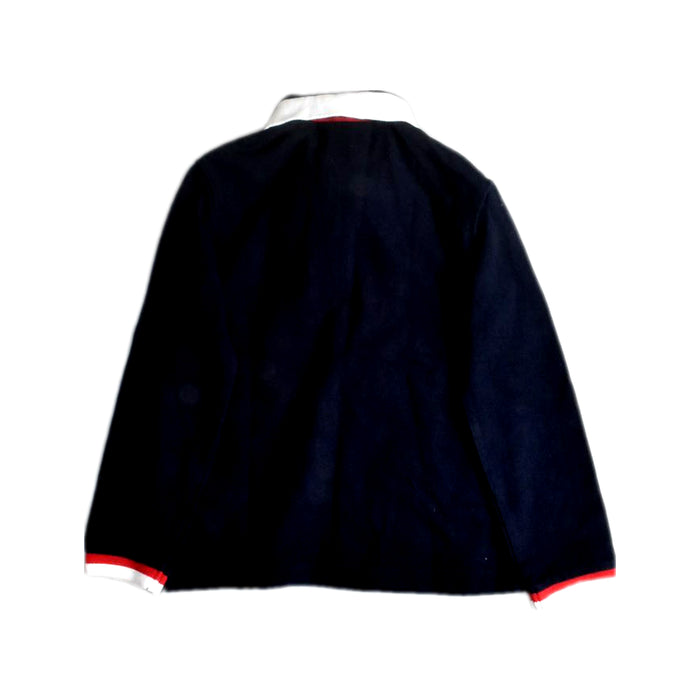 A Navy Long Sleeve Polos from Jacadi in size 4T for boy. (Back View)
