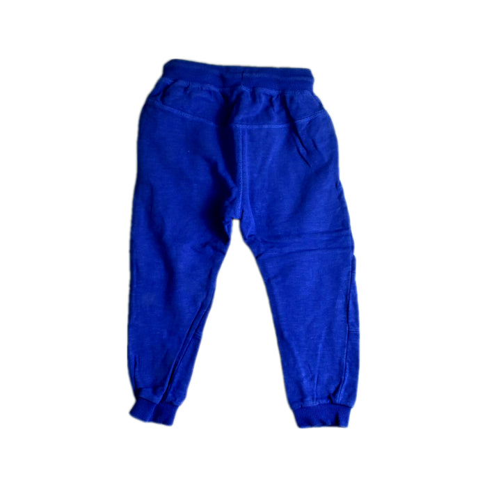 A Blue Sweatpants from Purebaby in size 3T for boy. (Back View)