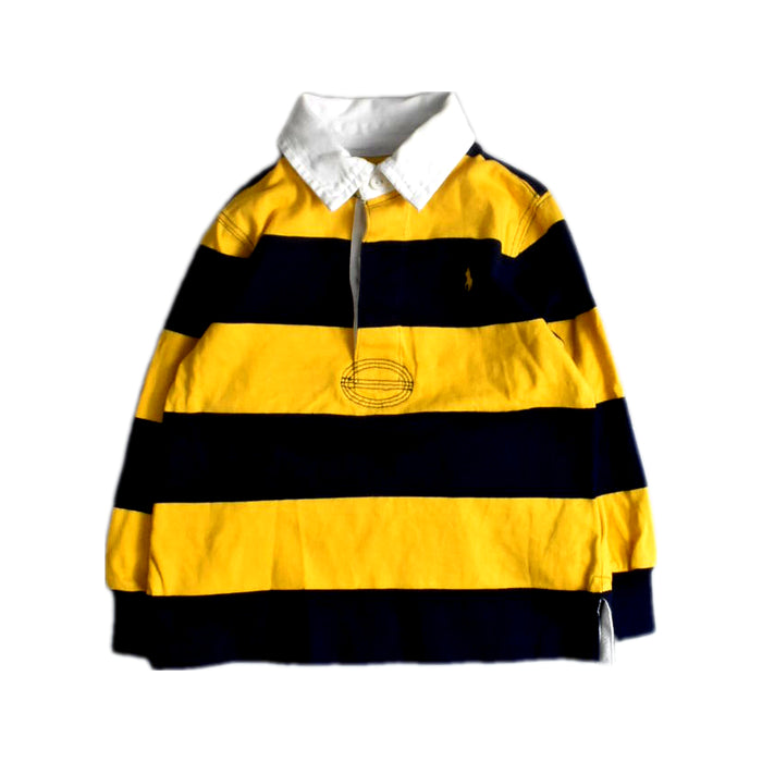 A Yellow Long Sleeve Polos from Polo Ralph Lauren in size 3T for boy. (Front View)