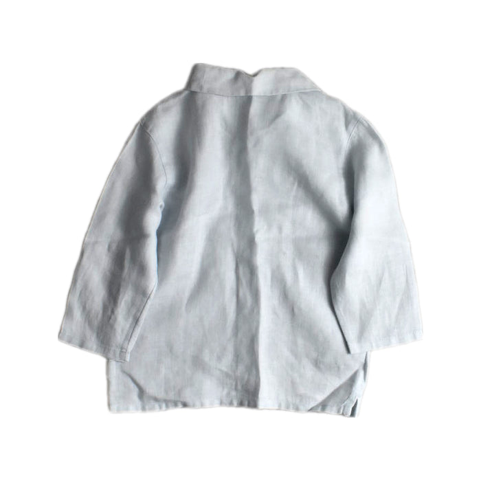 A White Long Sleeve Shirts from Petit Bateau in size 3T for boy. (Back View)