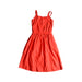 A Red Sleeveless Dresses from Kindred in size 10Y for girl. (Back View)