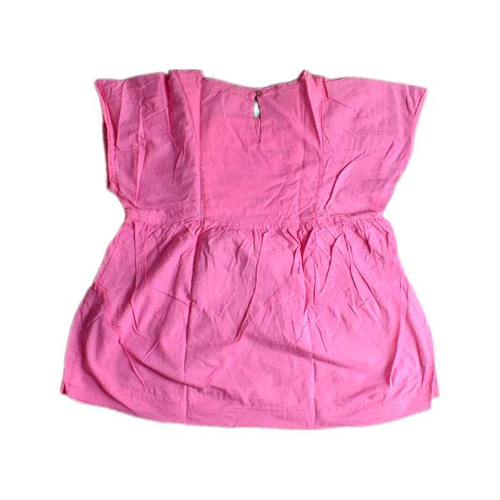 A Pink Short Sleeve Tops from Château de Sable in size 12Y for girl. (Back View)