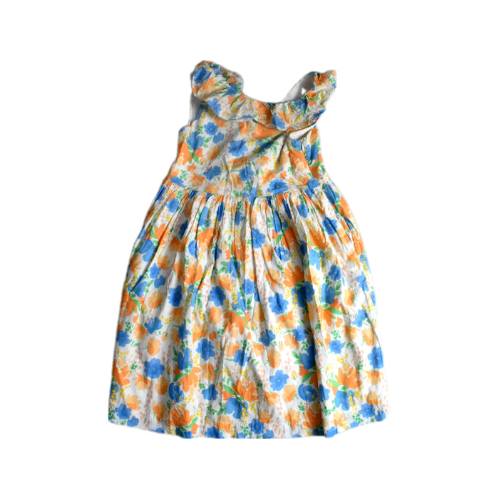 A Multicolour Sleeveless Dresses from Château de Sable in size 10Y for girl. (Front View)