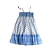 A Blue Sleeveless Dresses from Sunuva in size 9Y for girl. (Back View)