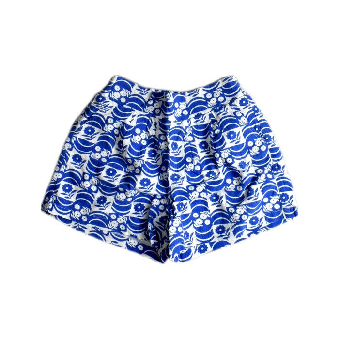 A Blue Shorts from Seed in size 9Y for girl. (Front View)