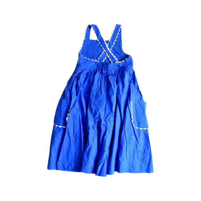 A Blue Sleeveless Dresses from Seed in size 10Y for girl. (Back View)